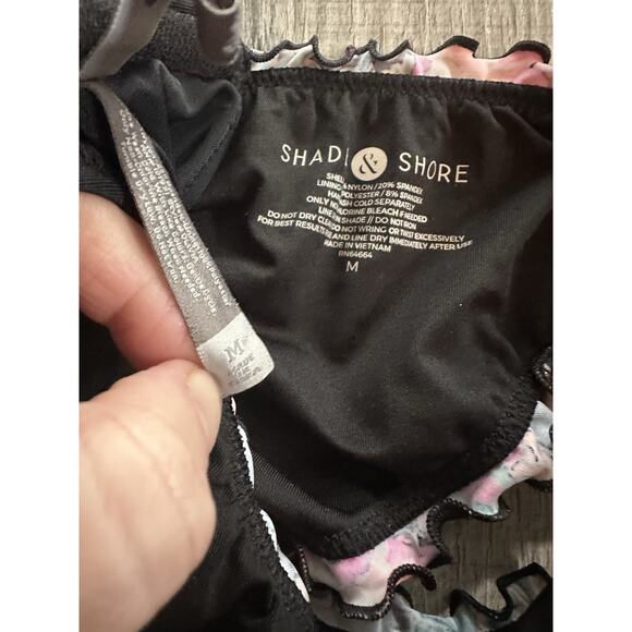 Y2K Baddie Triangle String Bikini Set Adjustable Size Medium Blue Pink Low Rise - Picture 6 of 7